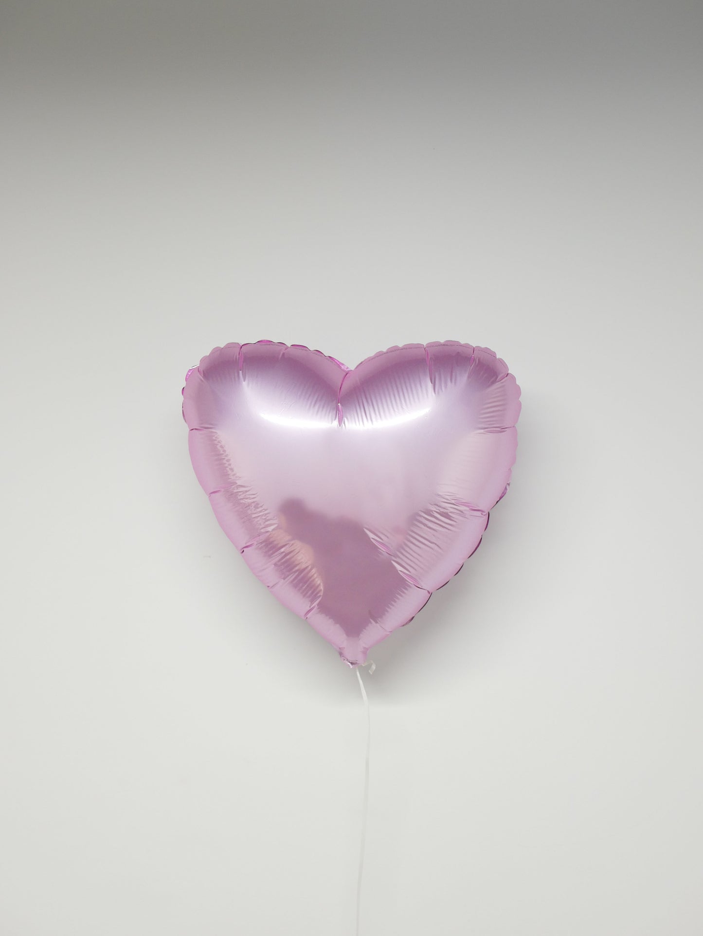 Фольгована кулька серце ніжно рожевого кольору